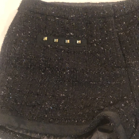 NWOT Leo meets Virgo Tweed Sparkle Thread Shorts Size Medium - Picture 2 of 11